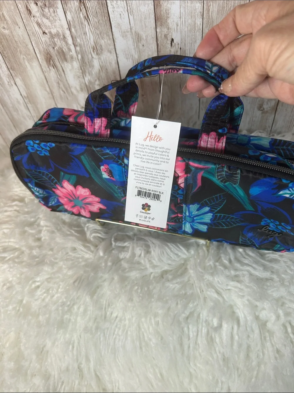 LUG, NWT Travel Organizer Pouch - Blue & Pink